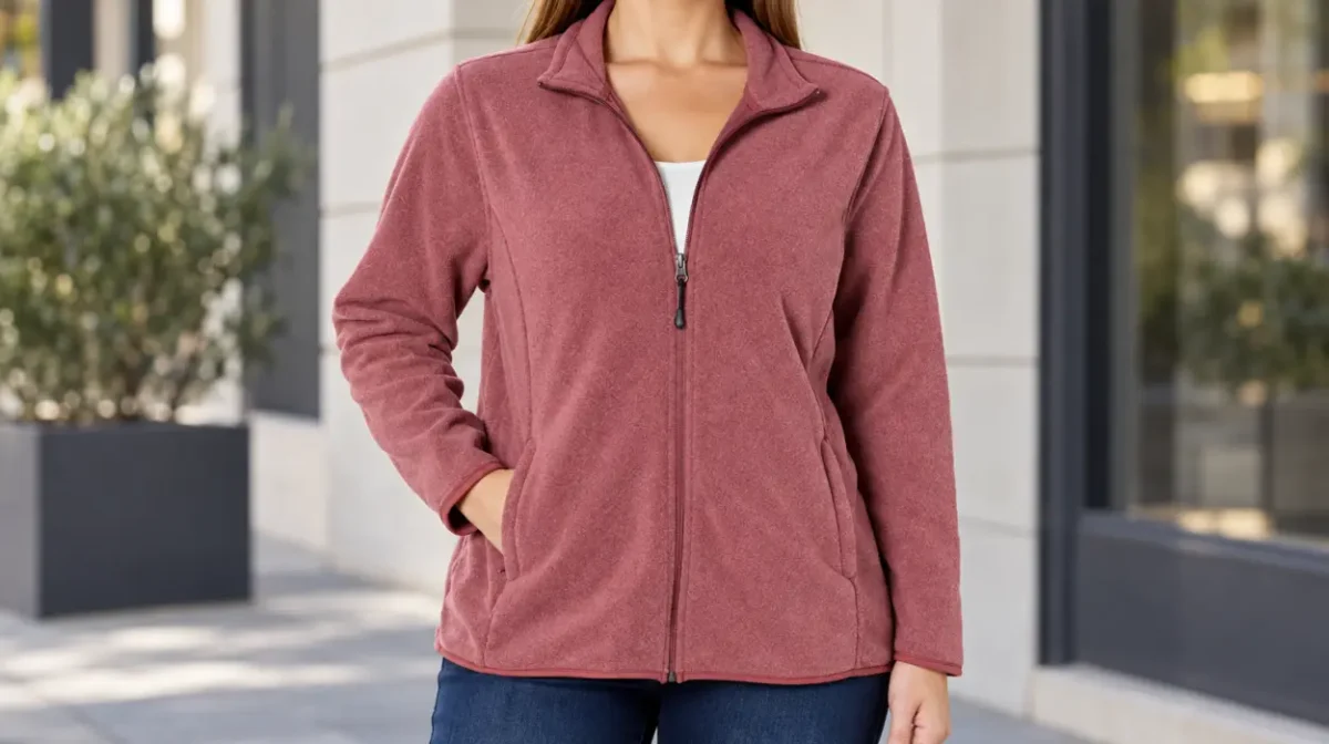 Chaqueta de forro polar Amazon Essentials con cremallera para mujer
