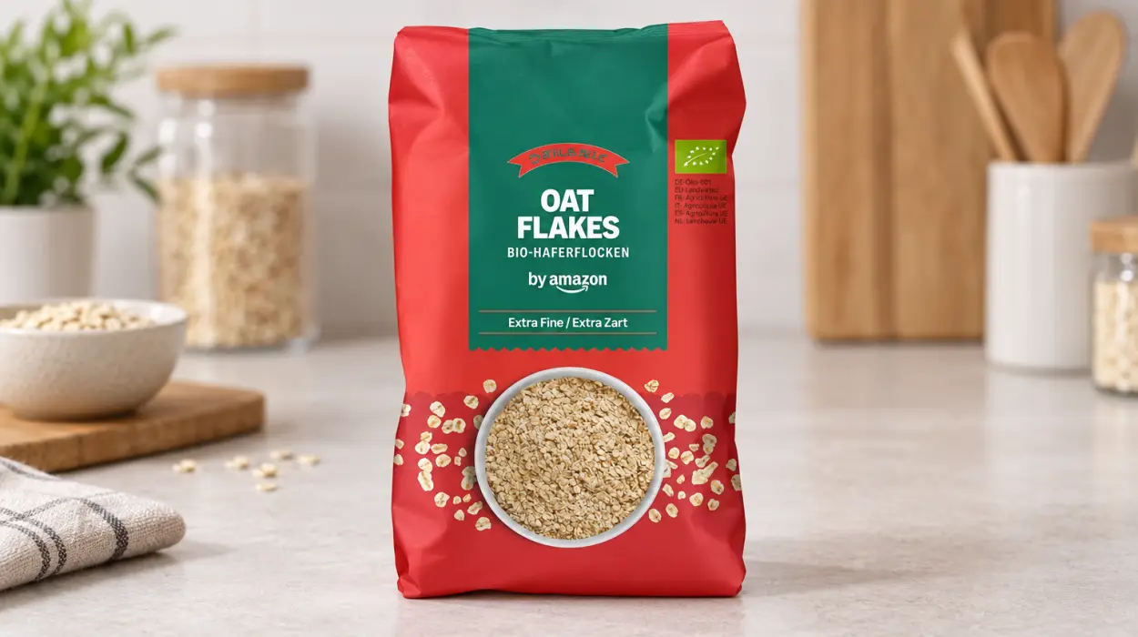 Copos de avena integrales by Amazon de 500 g