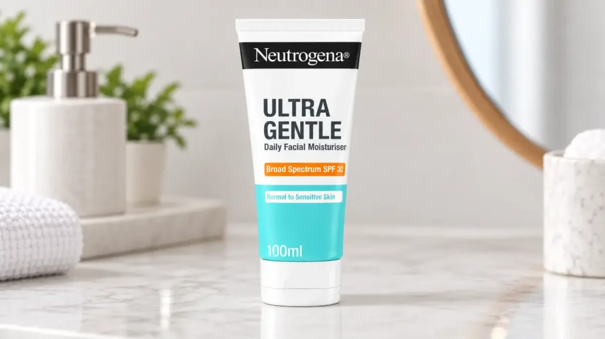 Crema hidratante facial Neutrogena Ultra Gentle con CICA y SPF 30, 100 ml