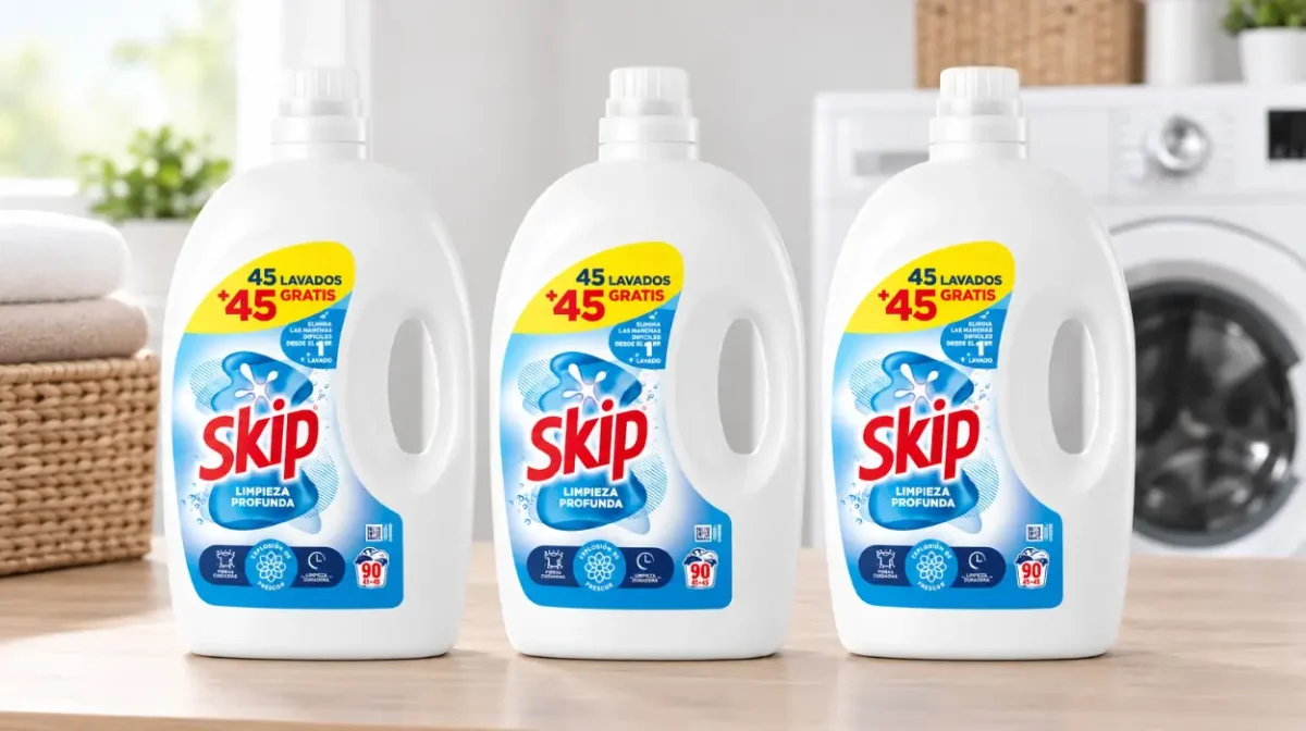 Detergente Skip Limpieza Profunda de 90 lavados