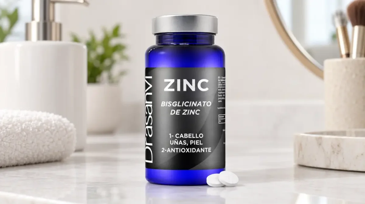Bisglicinato de zinc Drasanvi de 550 mg en 90 comprimidos para la toma diaria