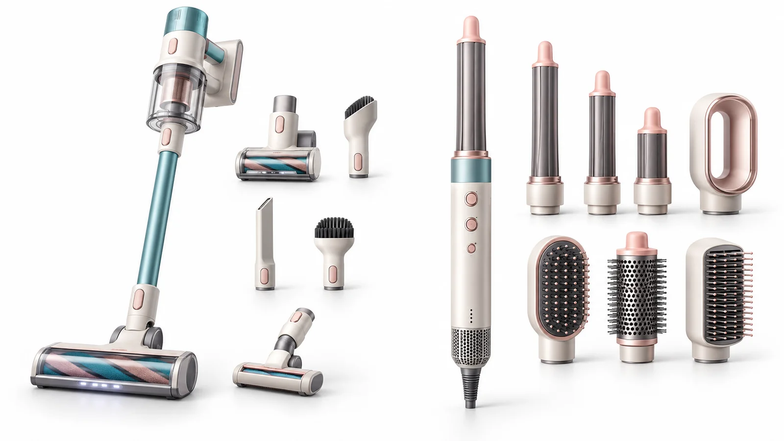 Aspiradora sin cable y moldeador de cabello Dyson