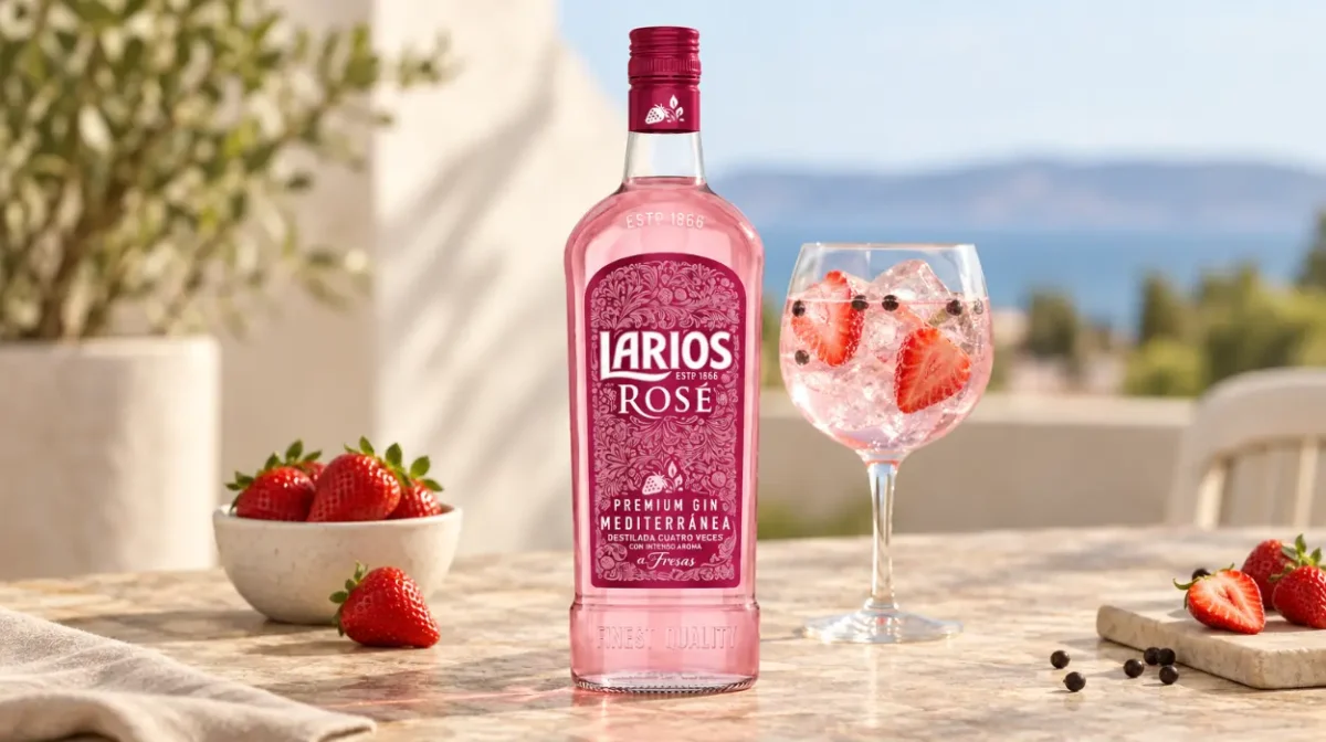 Larios Rosé Ginebra Mediterránea Premium de 700 ml