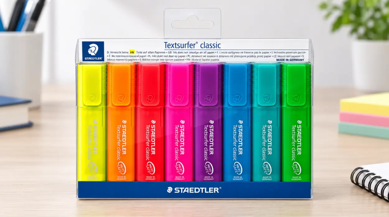 Marcador fluorescente Staedtler 364 P WP8 con tinta pigmentada