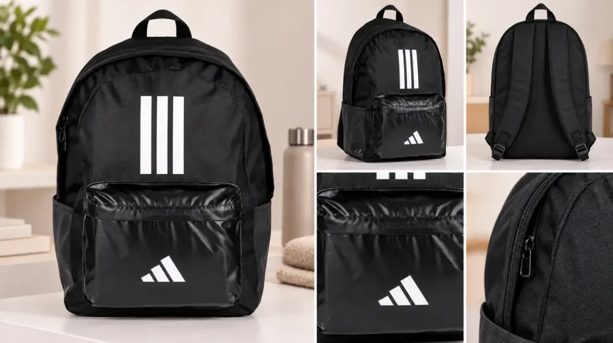 Mochila Adidas unisex con tirantes acolchados y cremalleras resistentes