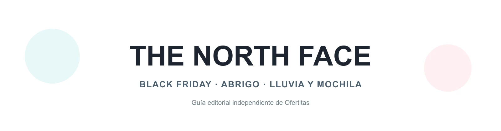 Cabecera editorial de The North Face para Black Friday