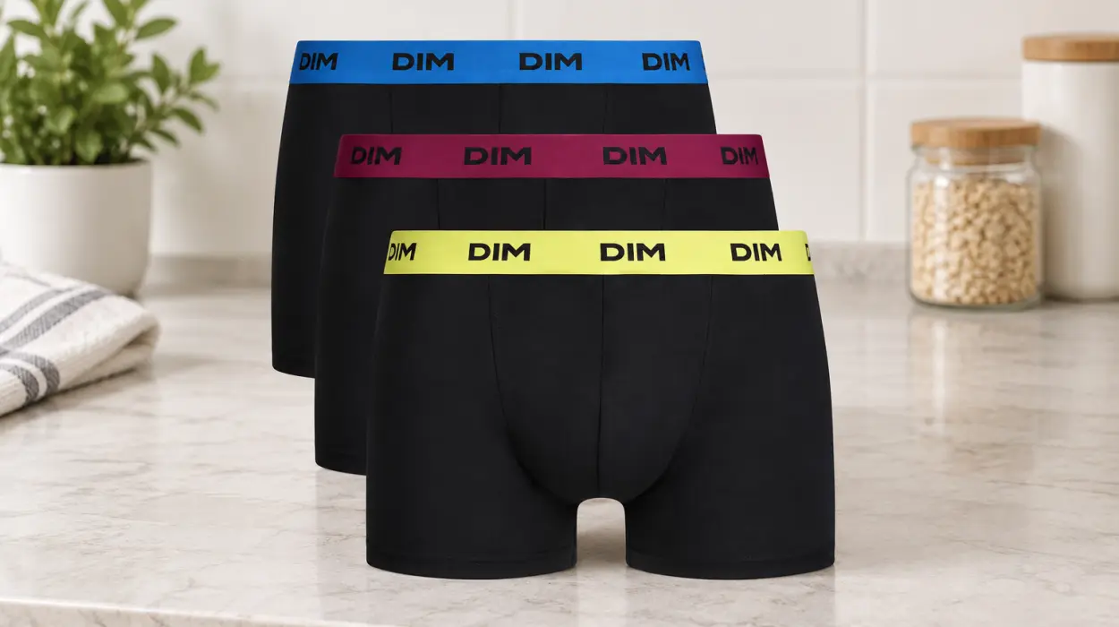 Pack x3 bóxers Dim de algodón elástico para hombre