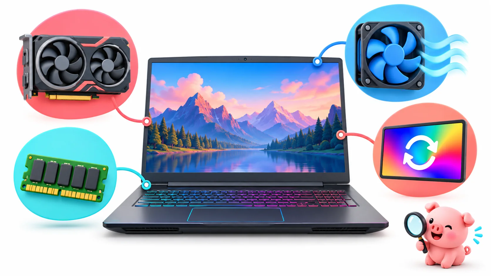 Qué revisar en un portátil gaming: gráfica, refrigeración, memoria y pantalla
