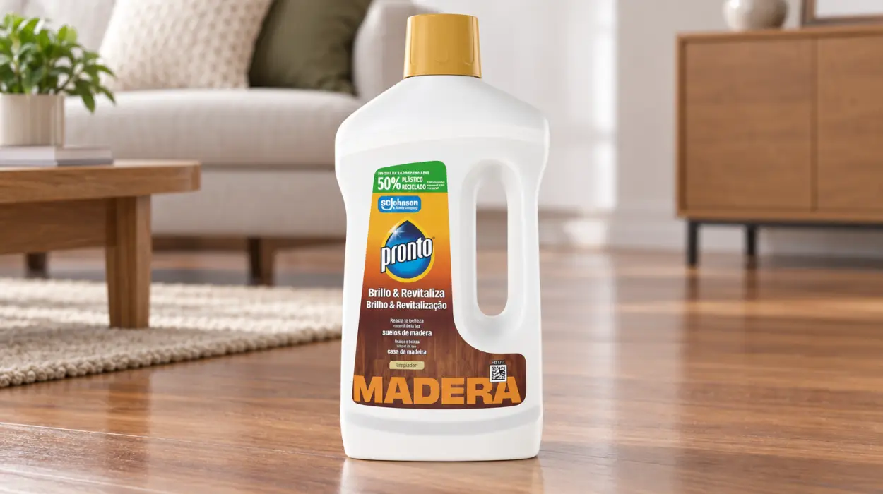 Limpiador jabonoso Pronto para suelos y muebles de madera de 750 ml