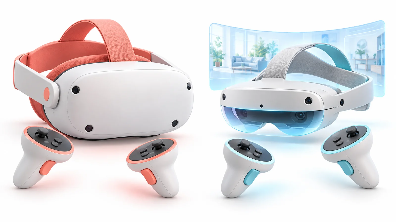 Dos formatos de visor para comparar Quest 3S y Quest 3