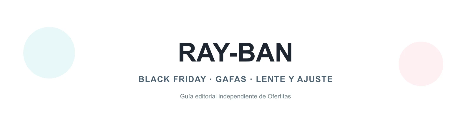 Ray-Ban en Black Friday: monturas clásicas y Meta