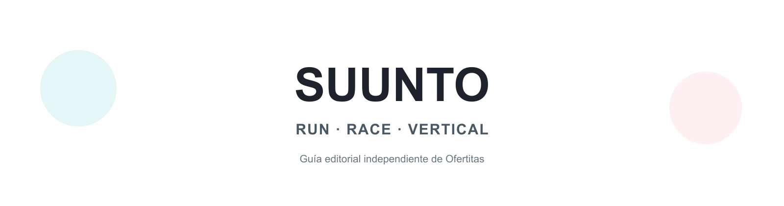 Suunto en Black Friday: Run, Race o Vertical