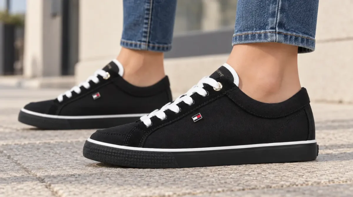 Zapatillas Tommy Hilfiger Vulcanized Low con logotipo para mujer
