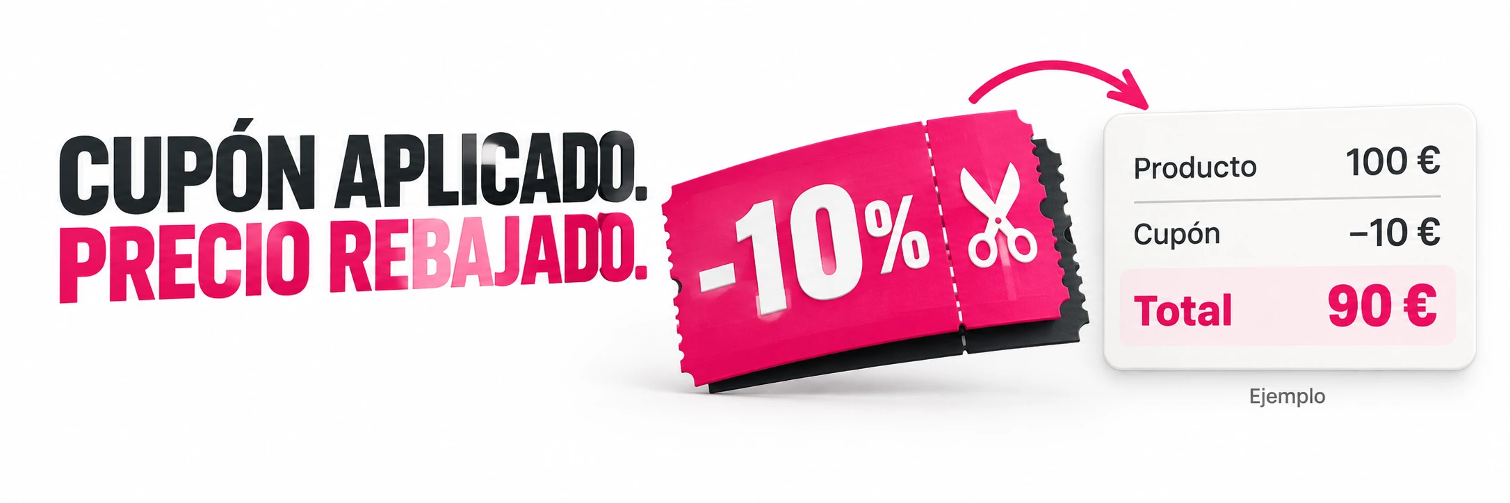 Aplica el cupón y comprueba el total del pedido
