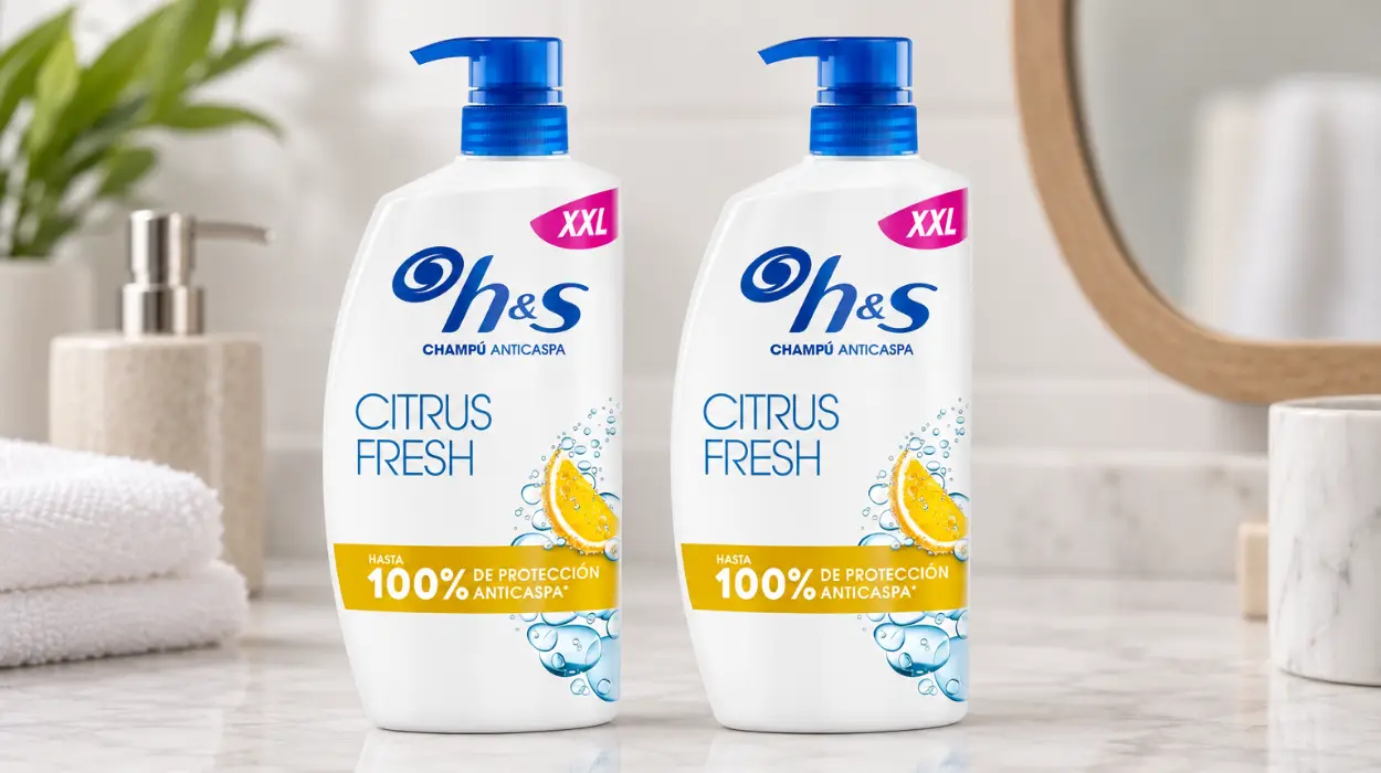 Pack x2 H&S Citrus Fresh Champú Anticaspa para Pelo Graso de 1000 ml