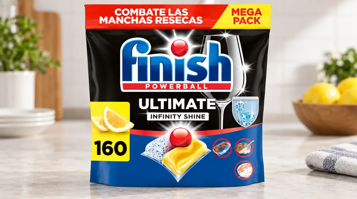 Pack 160 Finish Powerball Ultimate Infinity Shine Limón