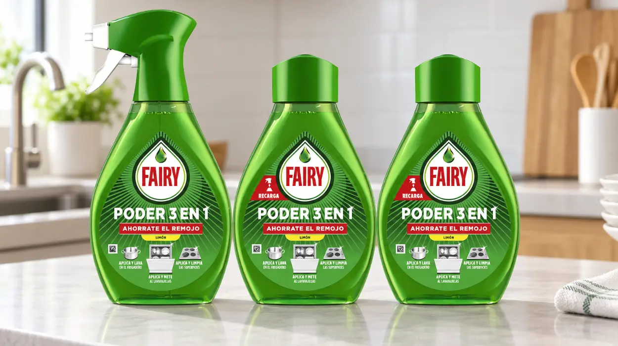 Pack x3 spray Fairy Poder Sin Remojo de 500 ml con dosificador