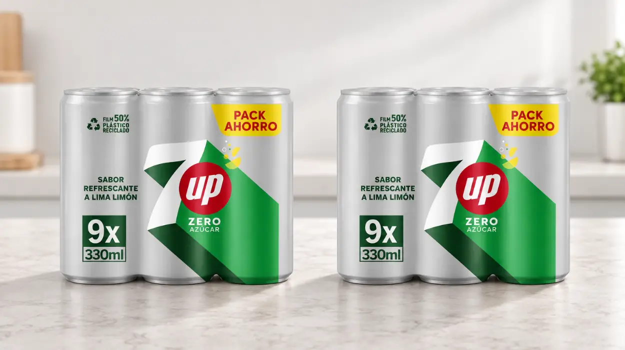 Pack de 18 latas de 7 UP Zero