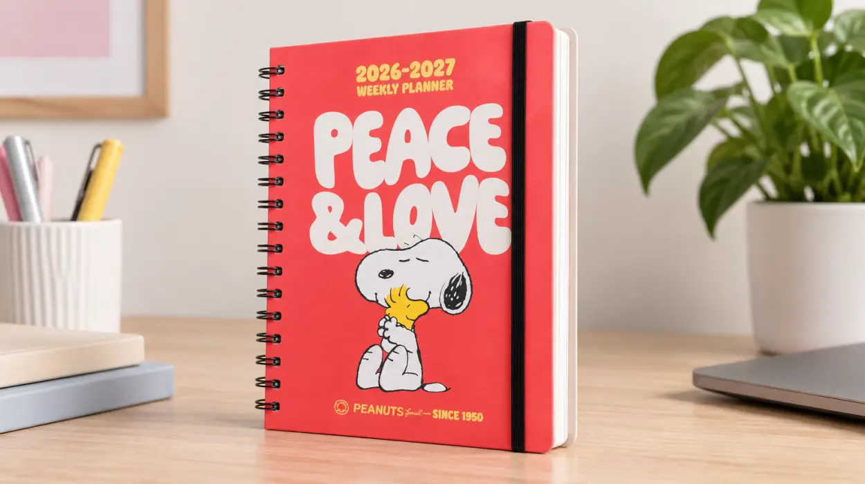 Agenda Snoopy de Grupo Erik 2026-2027 con semana vista
