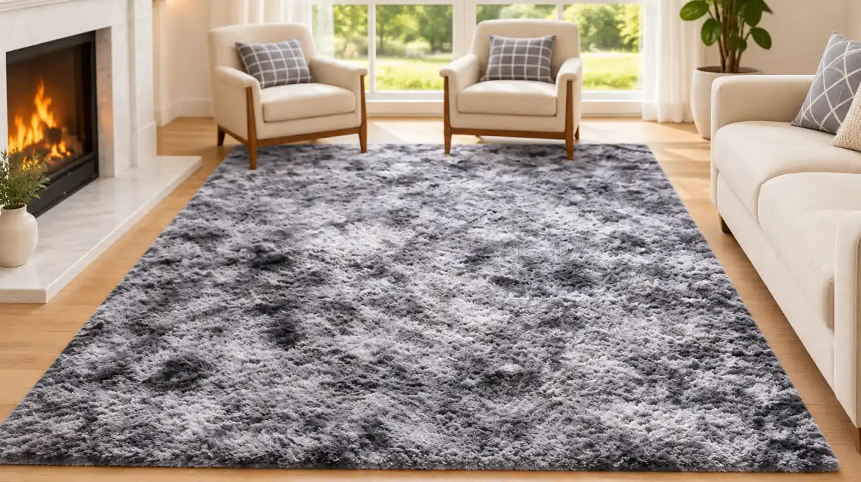 Alfombra CHOSHOME Motley Tie-Dye suave de 90 x 150 cm para el salón