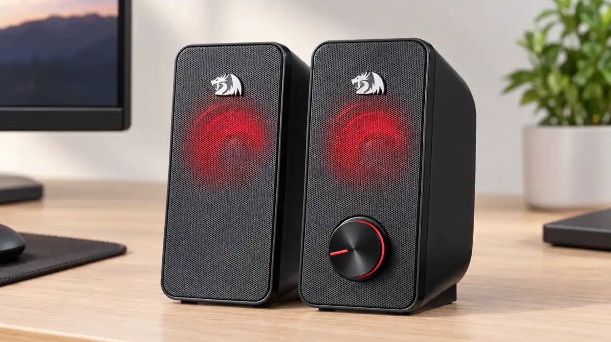 Altavoz para PC Redragon GS500 2.0 con retroiluminación roja