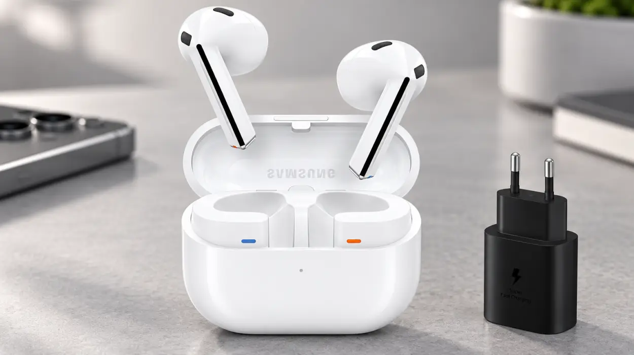 Auriculares inalámbricos Samsung Galaxy Buds3 con cargador y cancelación de ruido