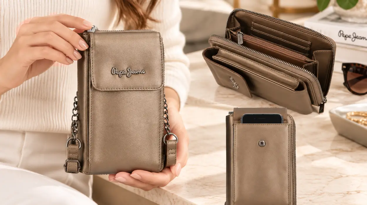 Bandolera portamóvil Pepe Jeans Ruby con protección RFID para tarjetas