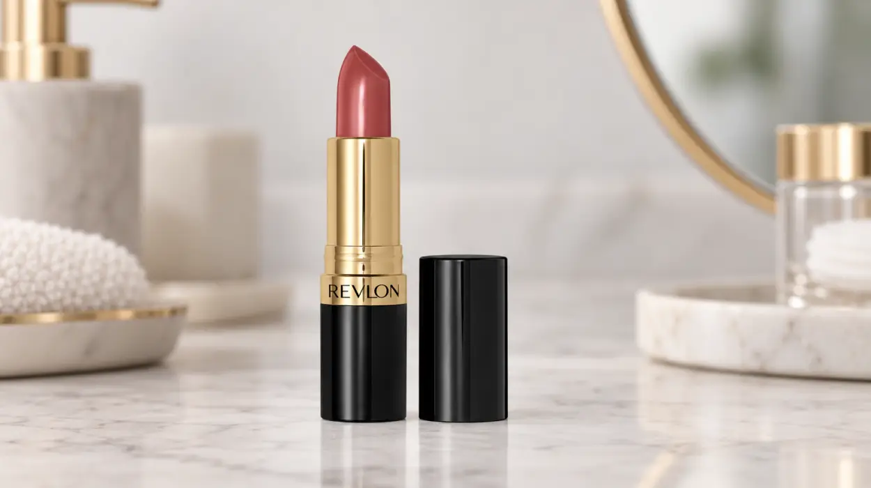 Barra de labios Revlon Super Lustrous cremosa en tono 130 Rose Velvet