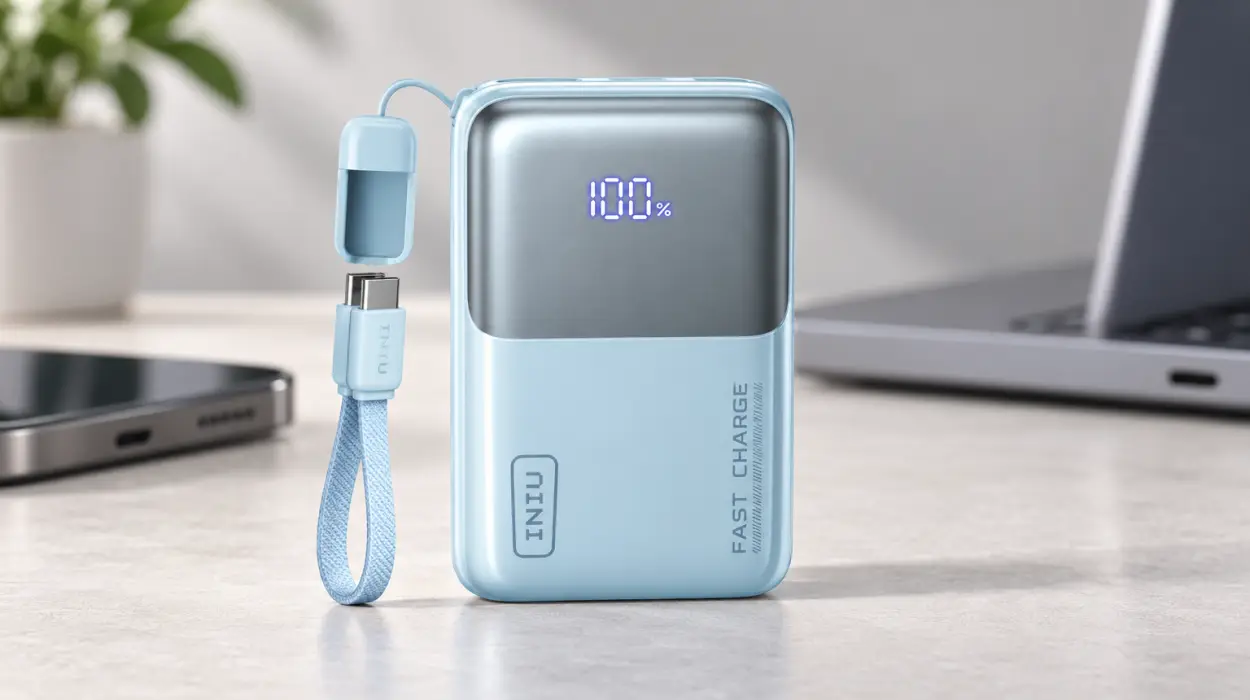 Batería externa INIU de 10.000 mAh con carga rápida de 45 W