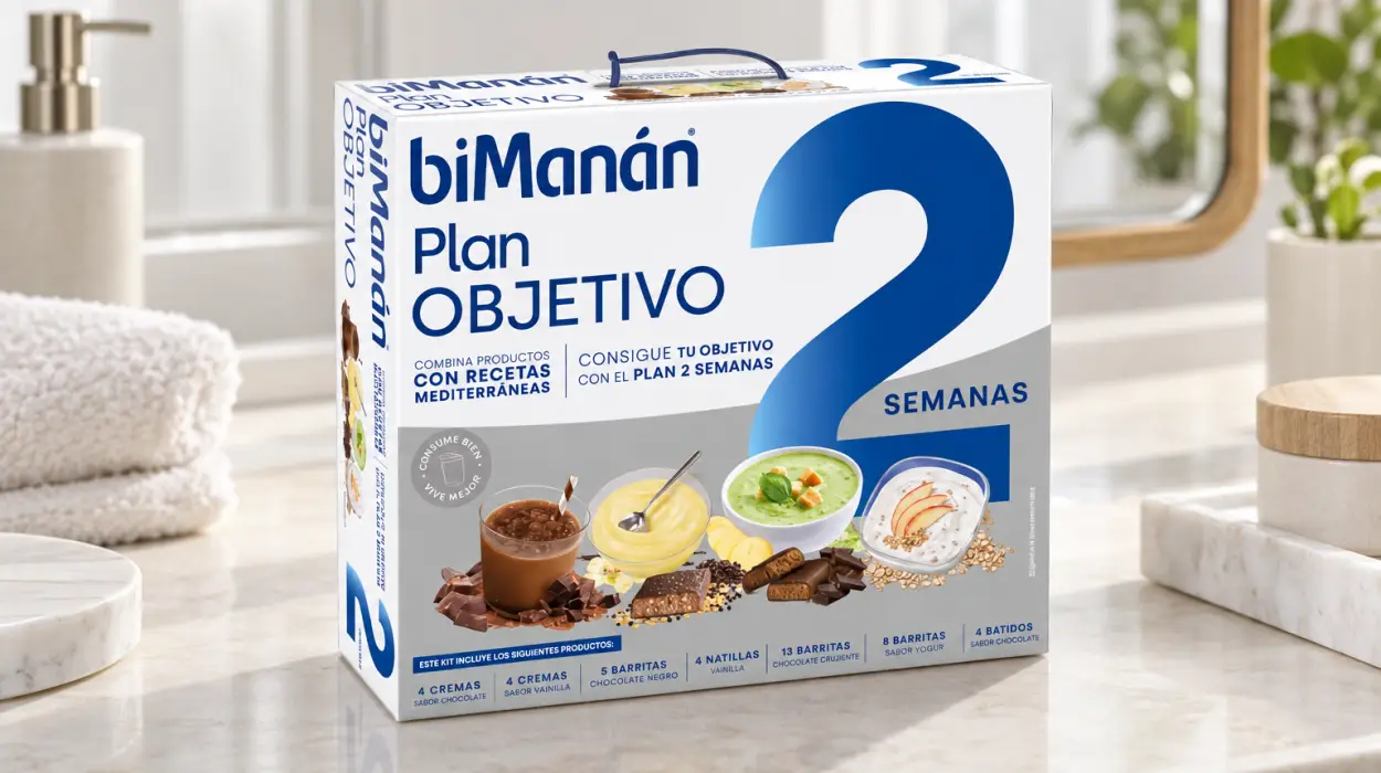 Plan Objetivo 2 Semanas biManán con batidos, natillas, cremas y barritas