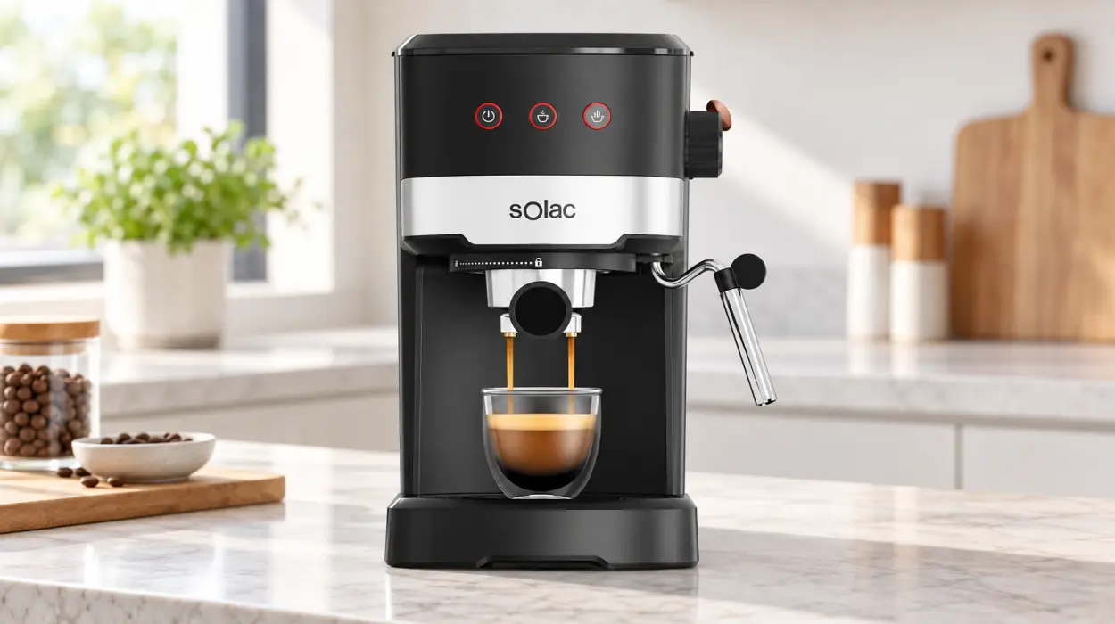 Cafetera espresso Solac Taste Slim Basic de 20 bares y 1100 W