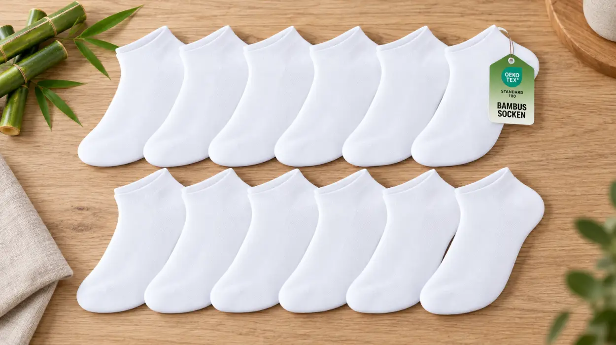 Packx12 pares de calcetines cortos SukModen de bambú unisex para uso diario
