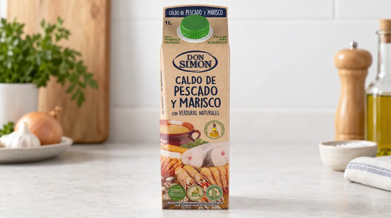 Caldo Don Simón de pescado y marisco de 1 litro