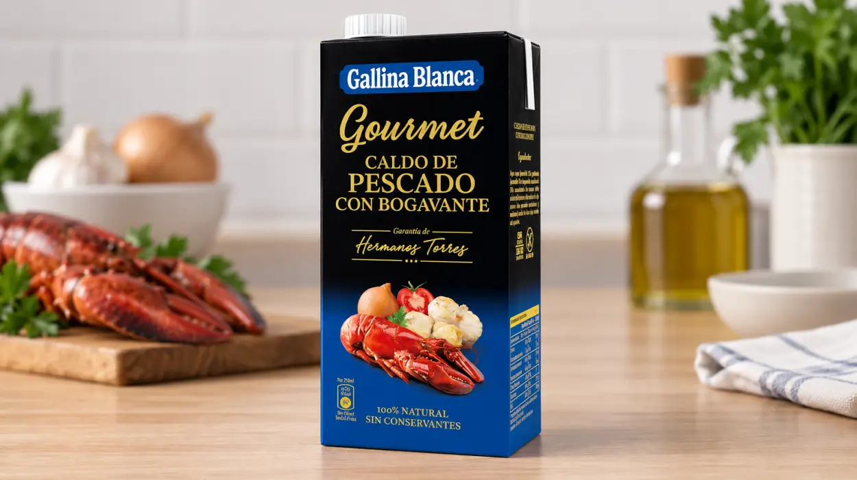 Caldo Gallina Blanca Gourmet de pescado con bogavante de 1 l