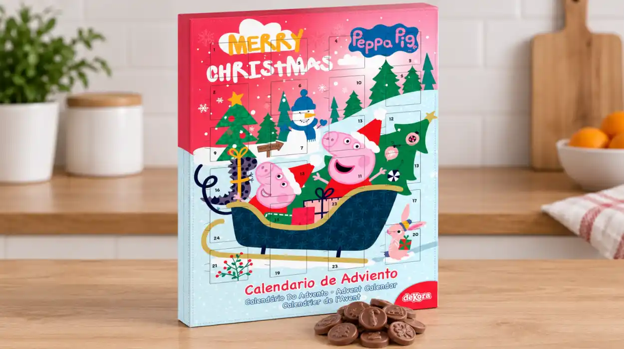 Calendario de Adviento de chocolate Peppa Pig con 24 chocolatinas de 50 g