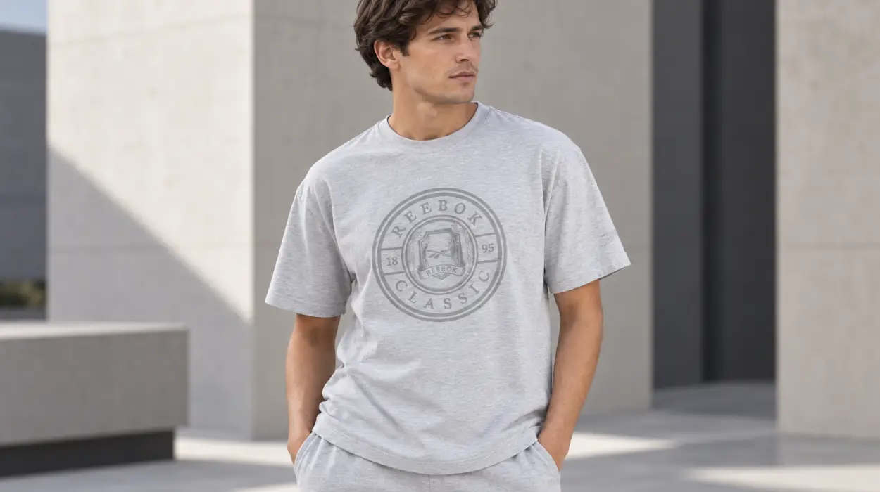 Camiseta Reebok Crest de algodón con escudo heritage
