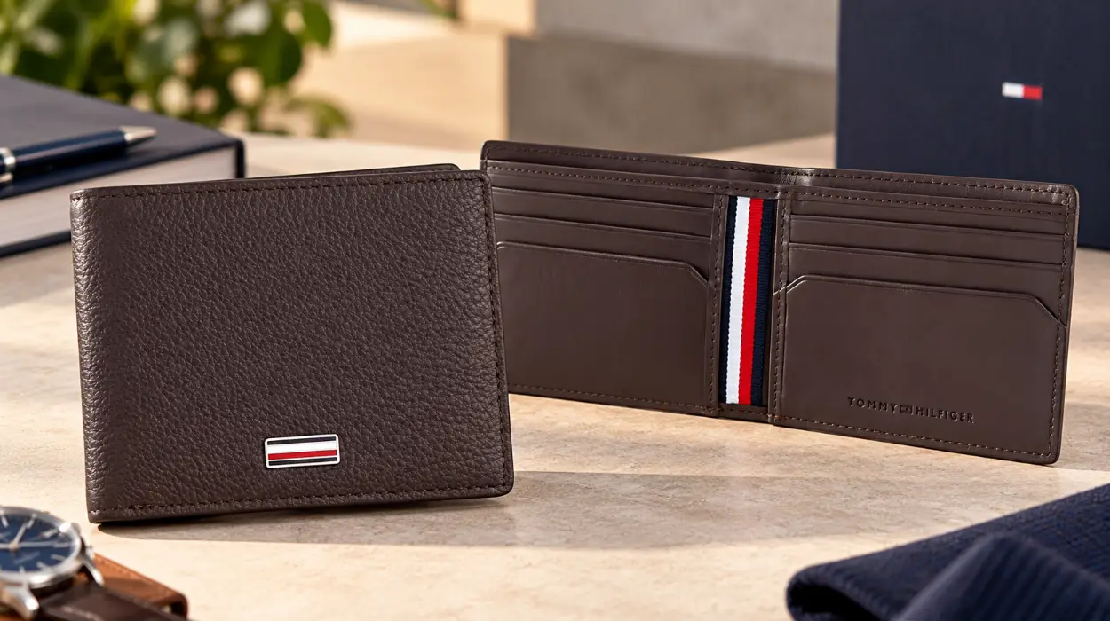 Cartera Tommy Hilfiger Central Mini de piel para hombre