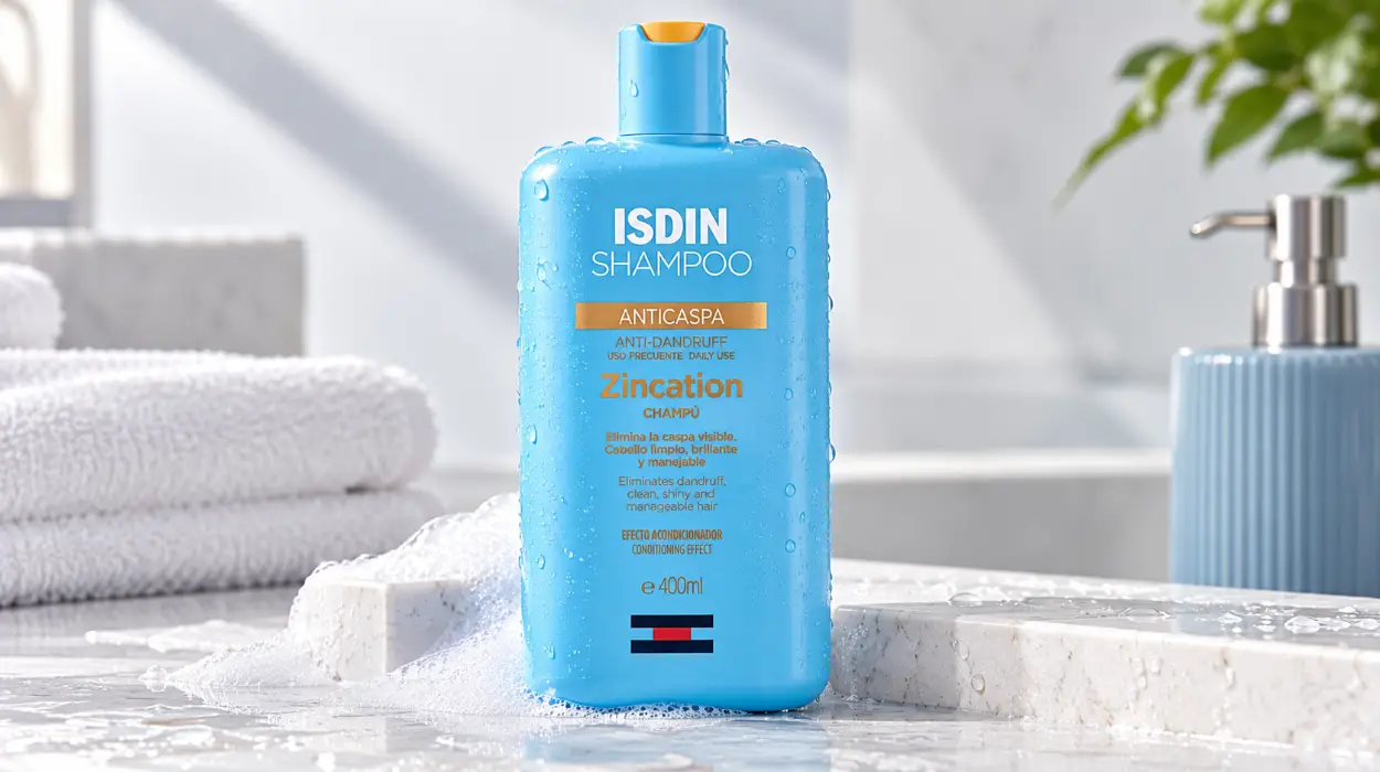 Champú anticaspa ISDIN Zincation para caspa grasa y seca de 400 ml