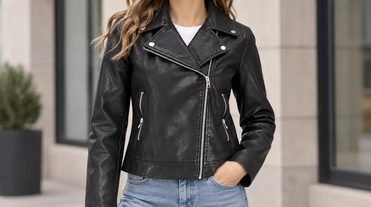 Chaqueta biker JJXX Jxgail con cremallera asimétrica para mujer