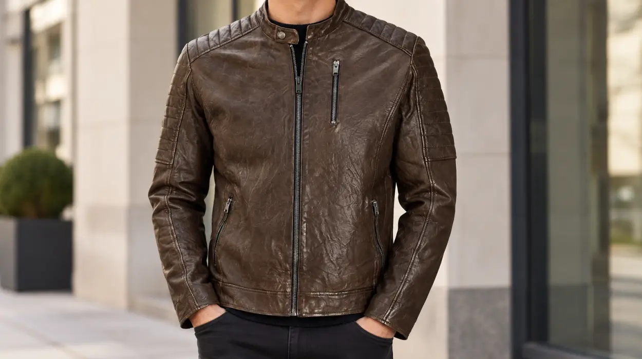 Chaqueta de piel Jack & Jones Jjerichard Noos para hombre