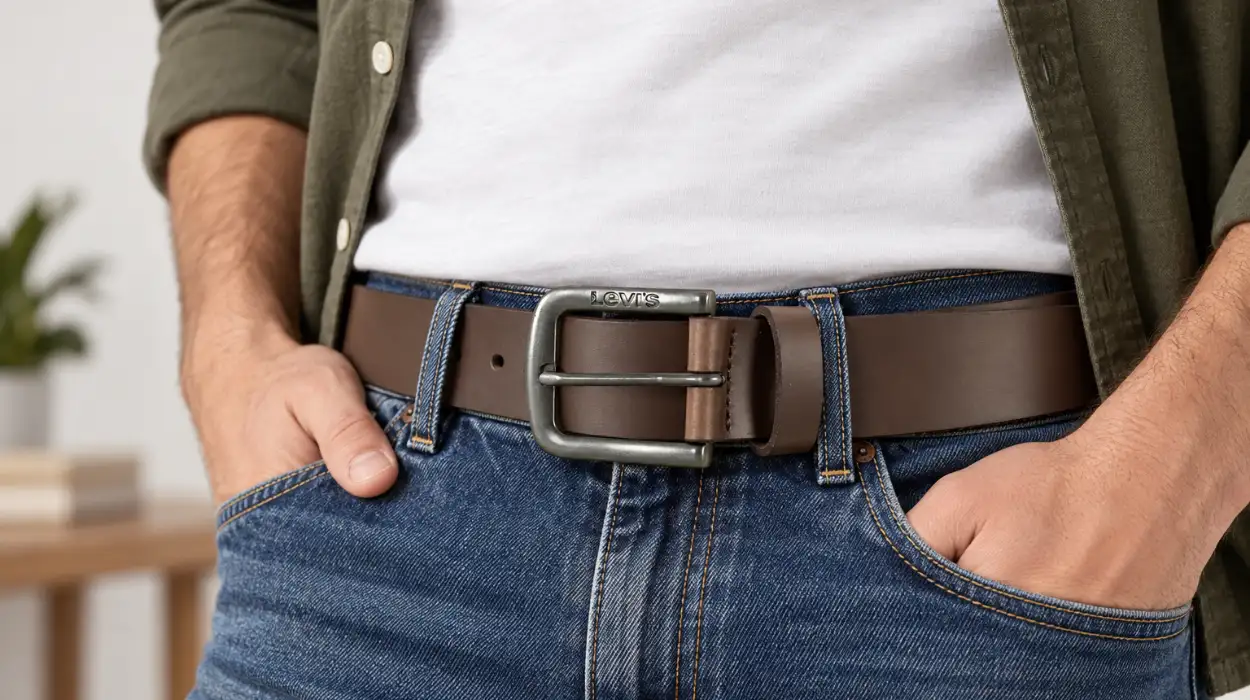Amazon casi regala este cinturón Levi's de cuero en color marrón para que lo combines con tus looks más auténticos