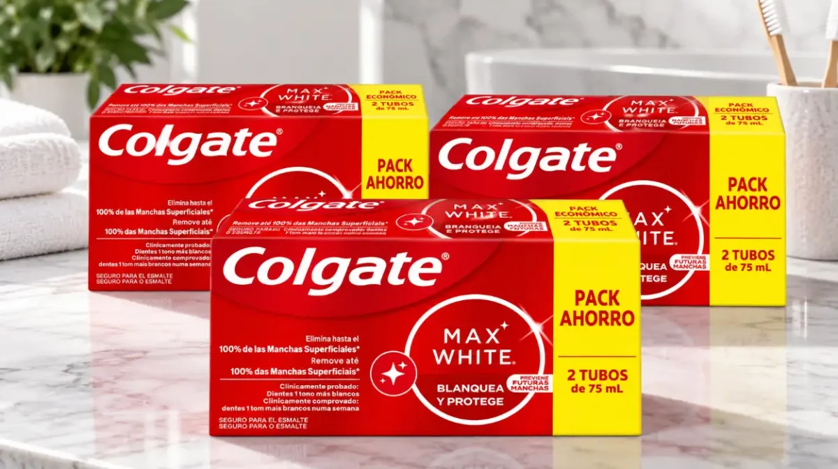 Pack x6 pasta de dientes Colgate Max White blanqueante de 75 ml