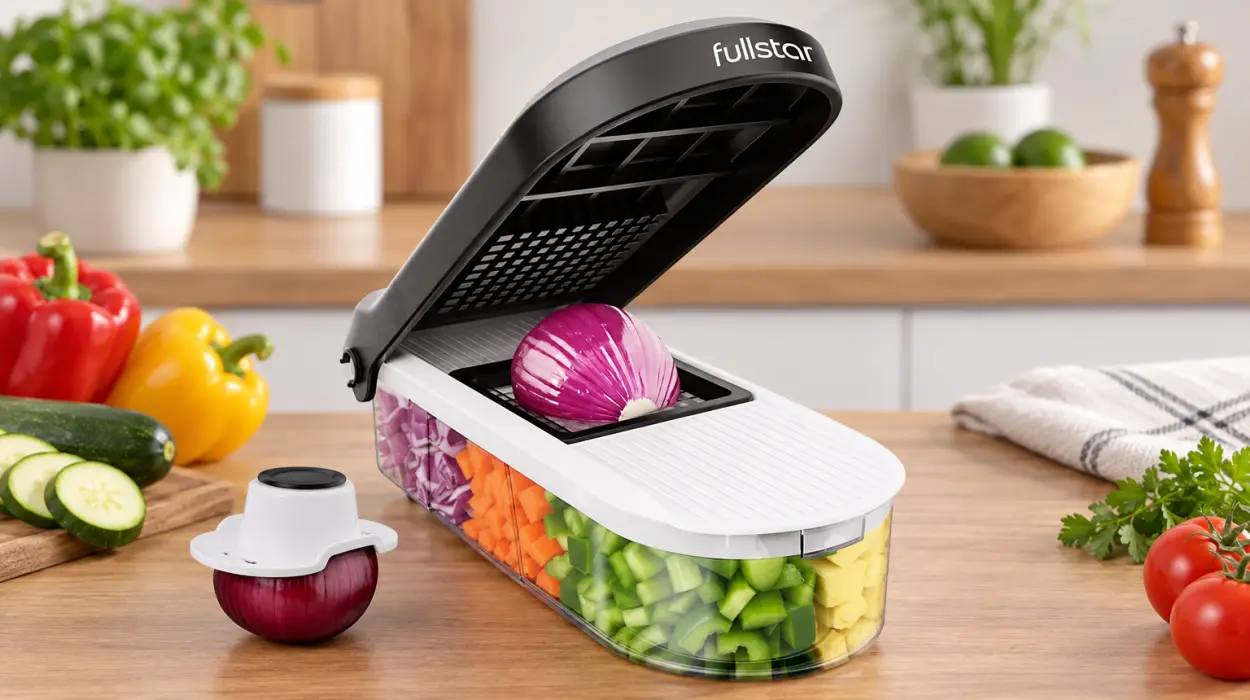 Cortador de verduras y mandolina Fullstar Pro Core con 6 cuchillas