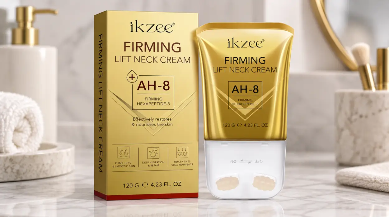 Crema reafirmante para el cuello Ah-8 con aplicador roll-on