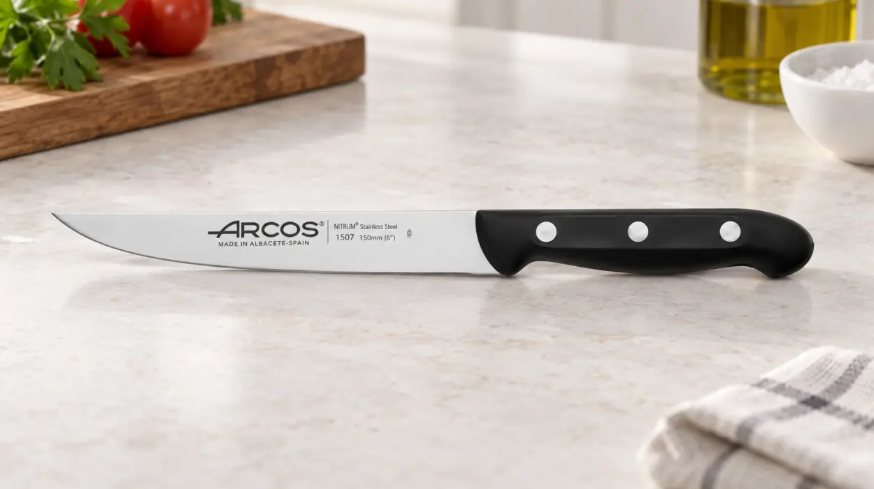 Cuchillo de cocina Arcos con acero Nitrum de 150 mm