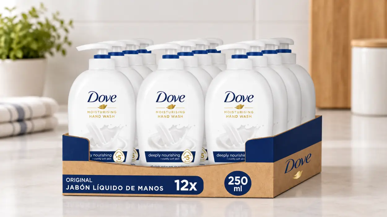 Pack x12 jabón líquido de manos Dove Hidratación Profunda de 250 ml