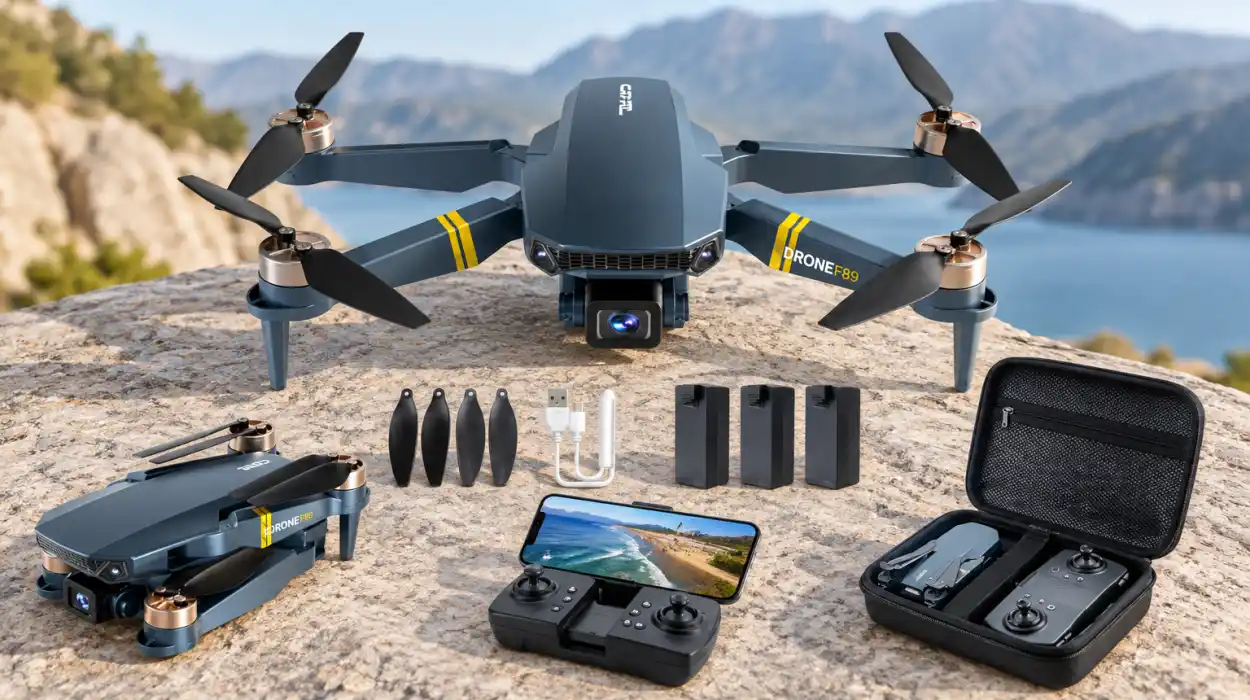 Dron con cámara 4K y 3 baterías para 84 minutos de vuelo