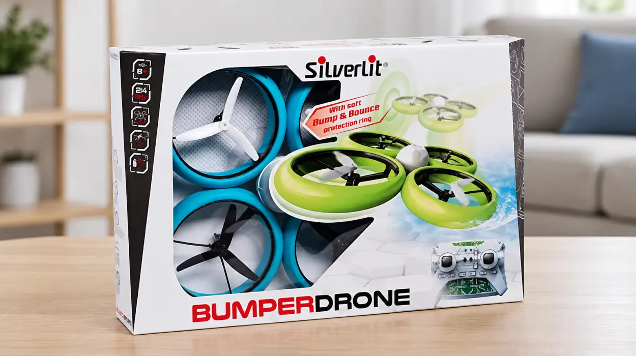 Dron FLYBOTIC by Silverlit Bumper antigolpes de 40 cm para interior y exterior