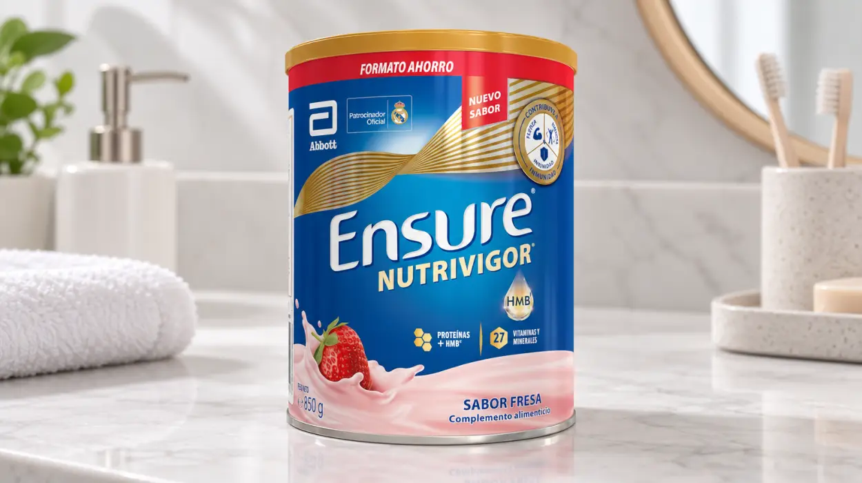 Ensure Nutrivigor de fresa 850 g, nutrición para adultos con proteínas