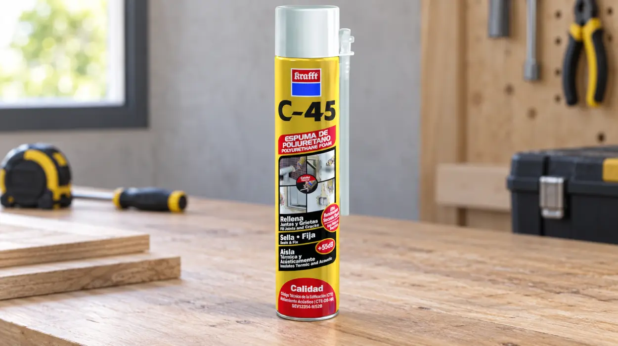 Espuma de poliuretano Krafft C-45 profesional de 750 ml